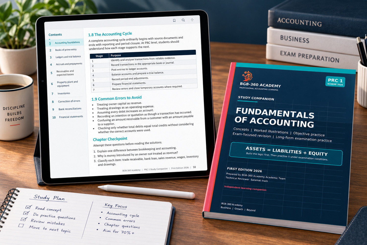 PRC 1 Fundamentals of Accounting Study Companion | BGB-360