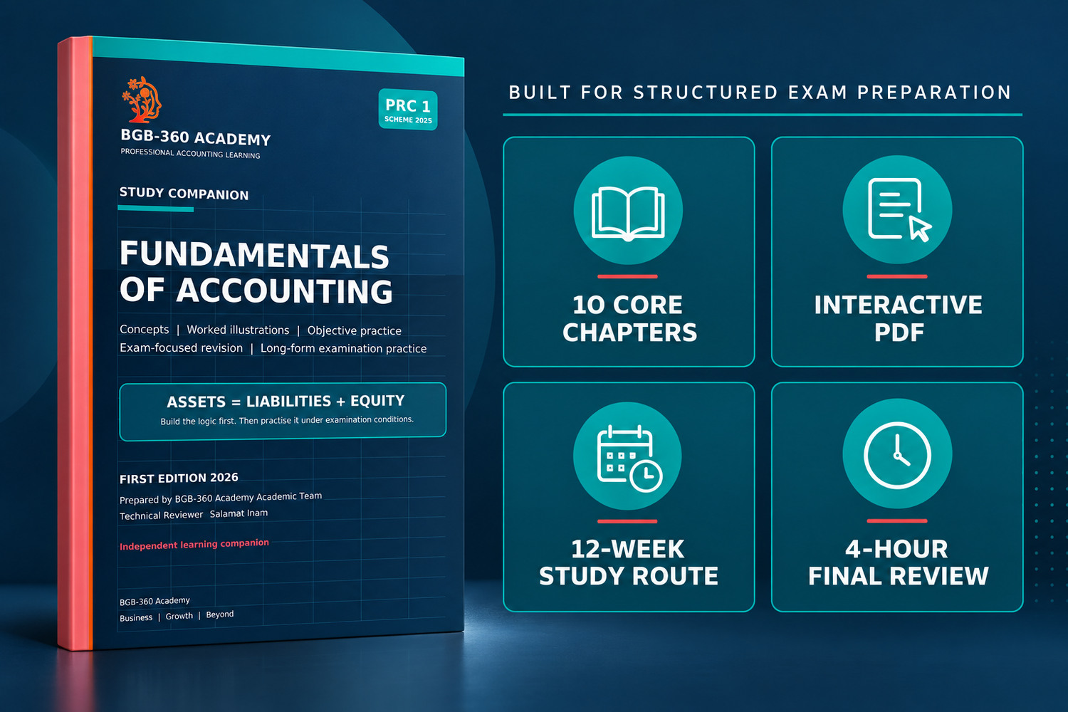 PRC 1 Fundamentals of Accounting Study Companion | BGB-360