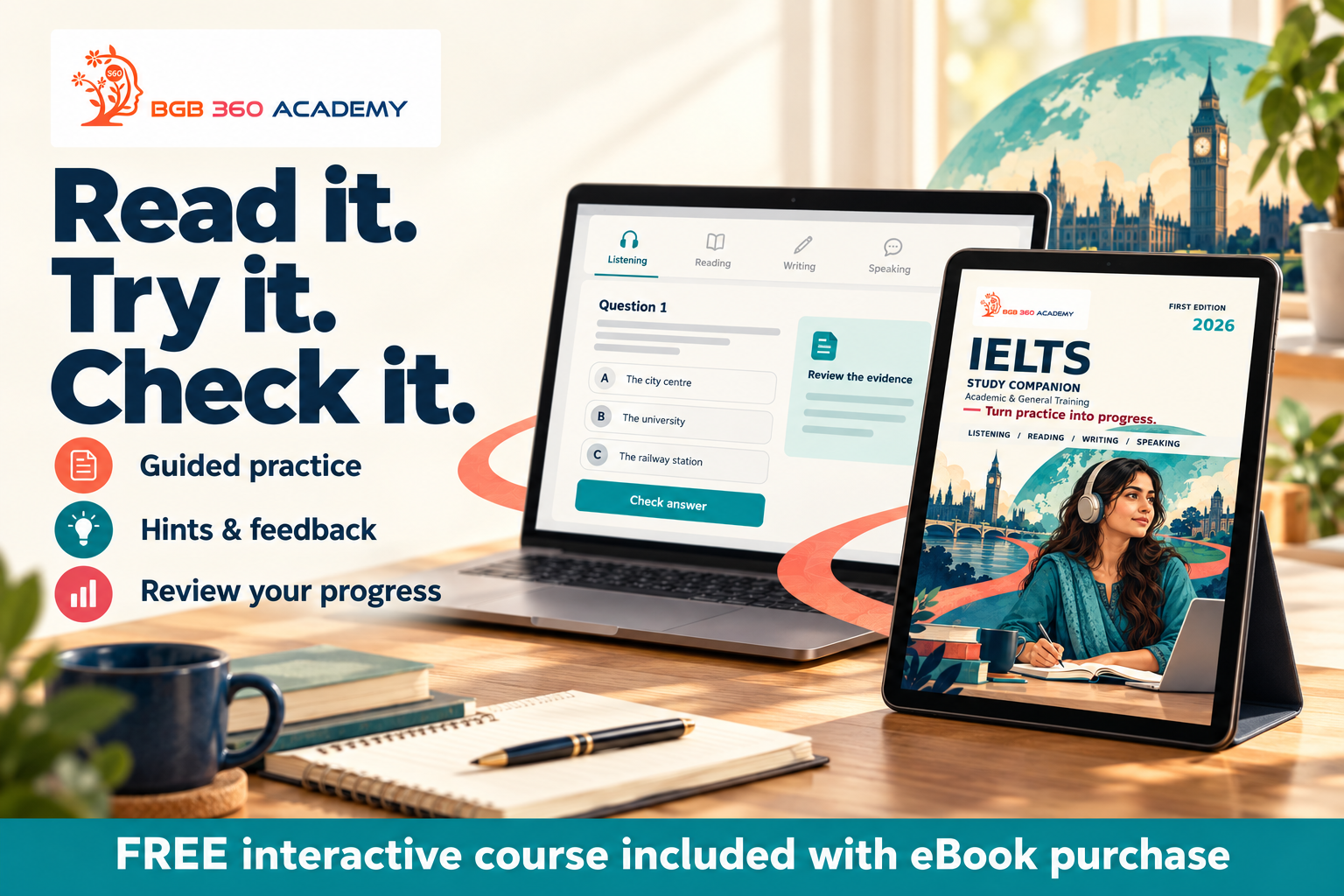 Free IELTS Interactive Preparation — Academic and General Training | BGB-360 Academy