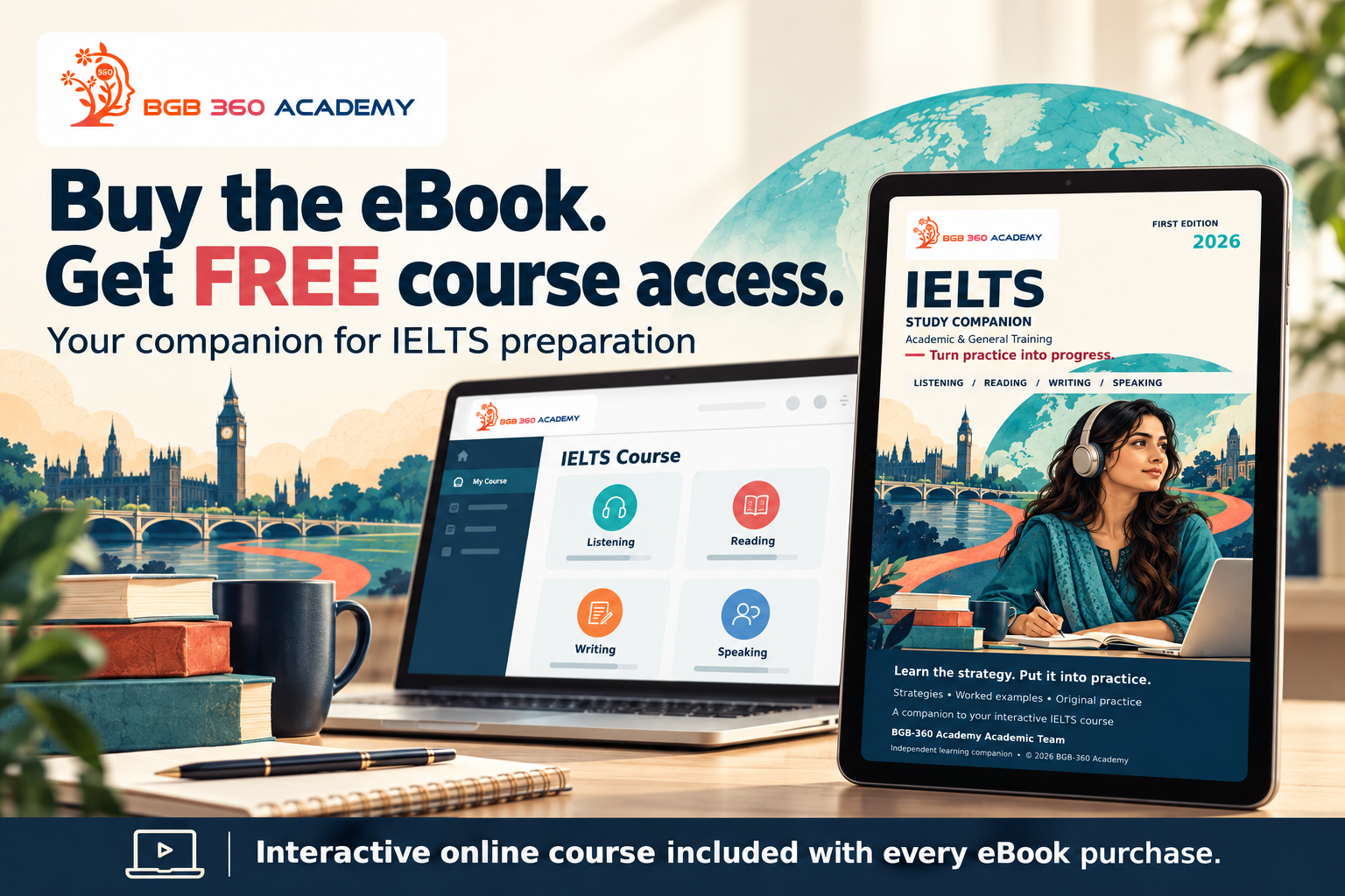 Free IELTS Interactive Preparation — Academic and General Training | BGB-360 Academy